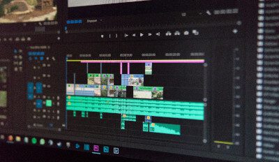 A screenshot of video editing softare on a computer.