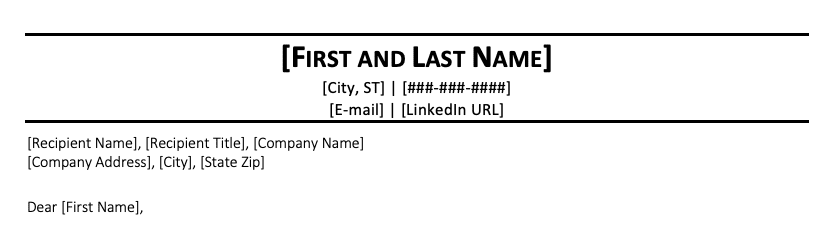 cover-letter-without-company-address-2 A screenshot of a cover letter with a company address formatted on only one line, the only recommended way to do so if one decides to include that address.
