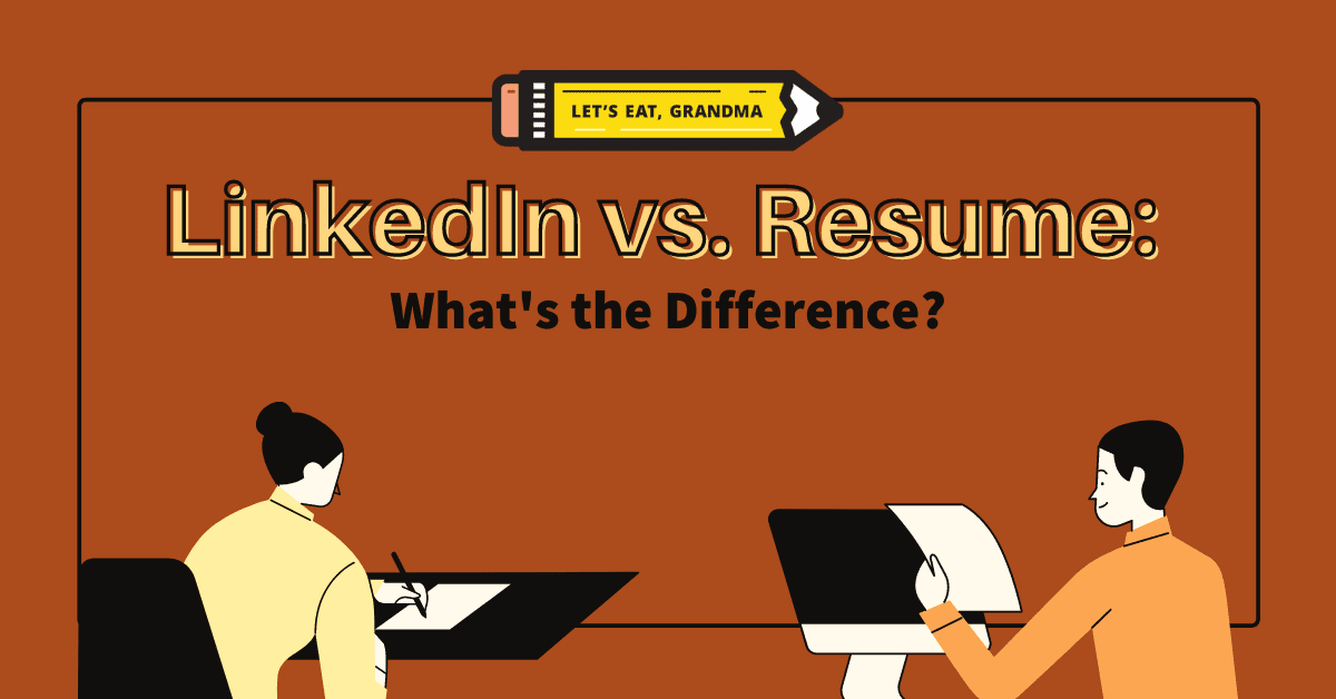 A title graphic featuring an alternate version of the article's title: "LinkedIn vs. Resume: What's the Difference?"