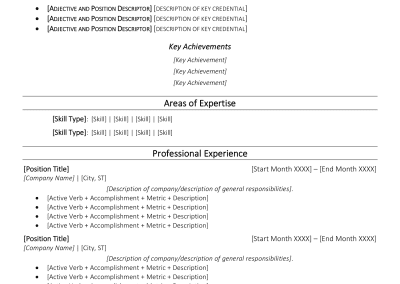 "Clean and Simple" Resume