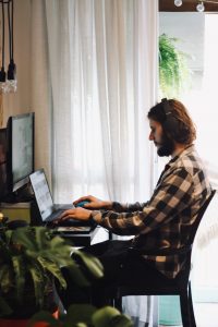 Photo by Nathana Rebouças on Unsplash Original by design. Learn more ↗ Go to Nathana Rebouças's profile Nathana Rebouças @nathanareboucas woman in black and white plaid dress shirt using laptop computer