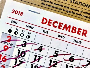Calendar with days crossed out. Photo by Adam Tinworth on Unsplash
