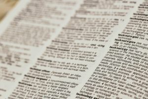 dictionary. Photo by Joshua Hoehne on Unsplash