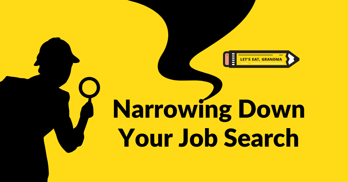A title graphic featuring Let's Eat, Grandma's yellow pencil logo and an alternate version of the article's title: "Hiring Managers are People Too: Here's What They're Thinking"