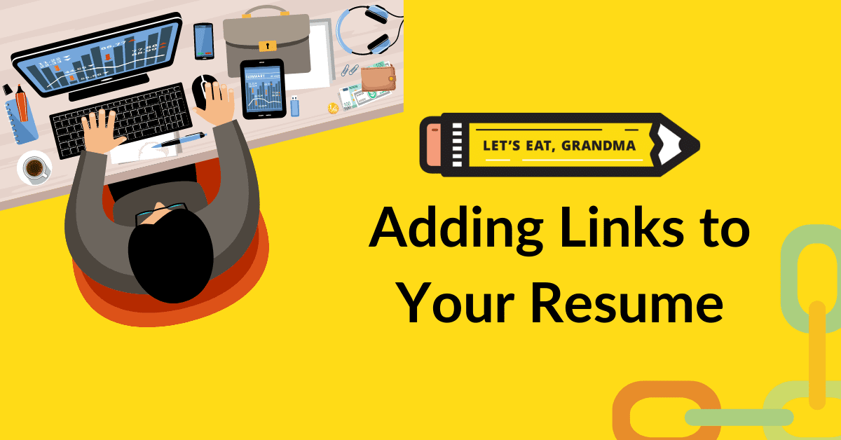 how to add links to resume