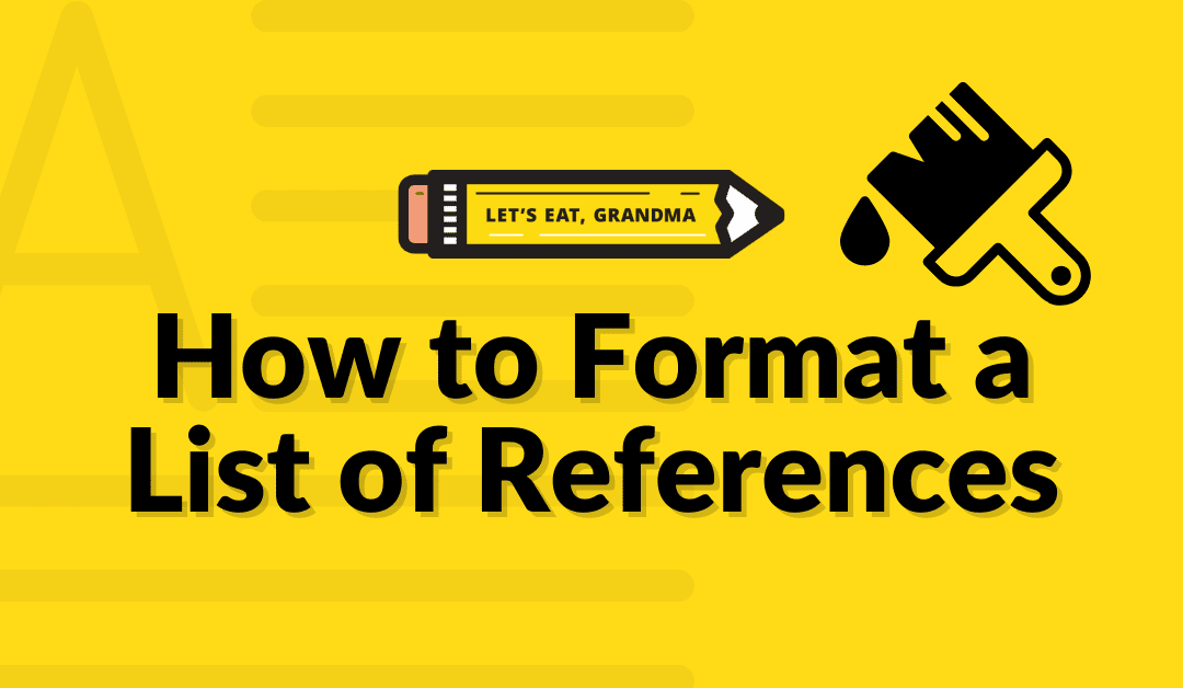 How to Format a  List of Professional References (Because They Don’t Go in Your Resume!)