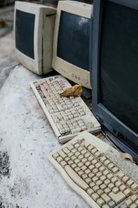 obsolete computers showing you need to have updated resume contact info and email addresses. Photo by dogherine on Unsplash