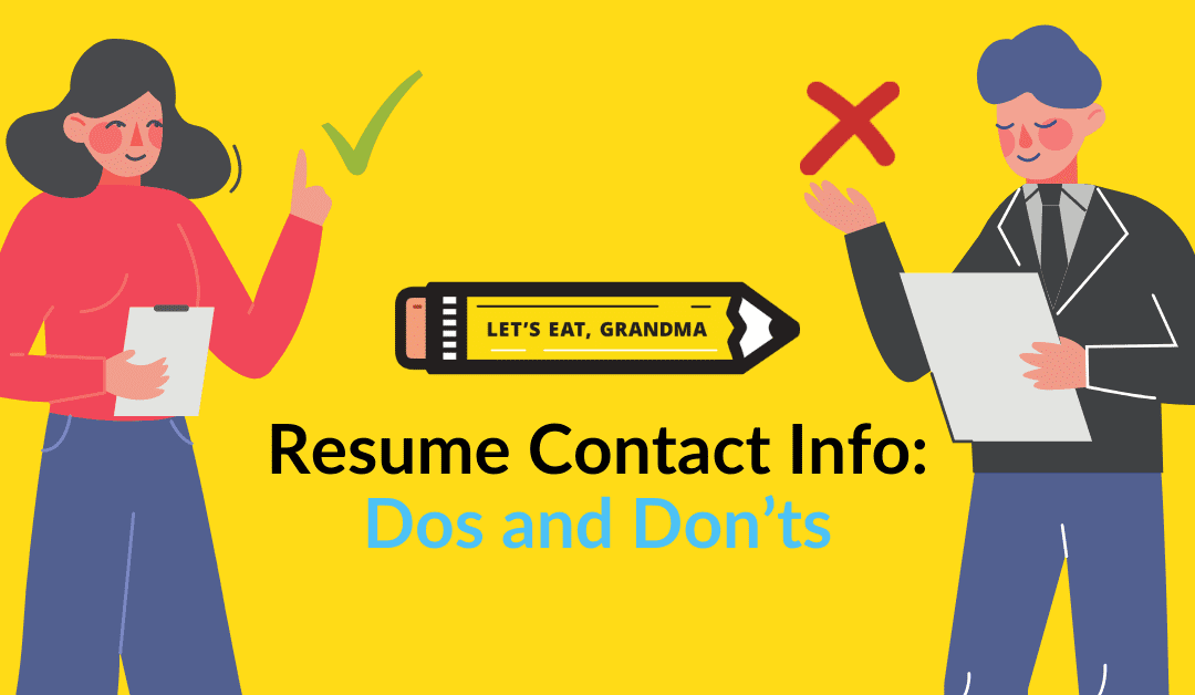 Dos and Don’ts for Your Resume Header