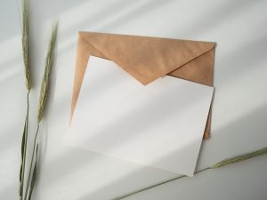 cover letter with envelope