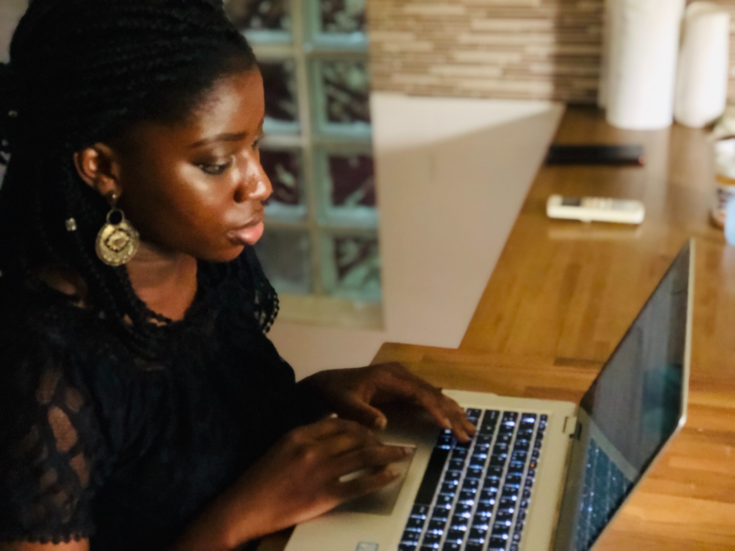 woman at computer