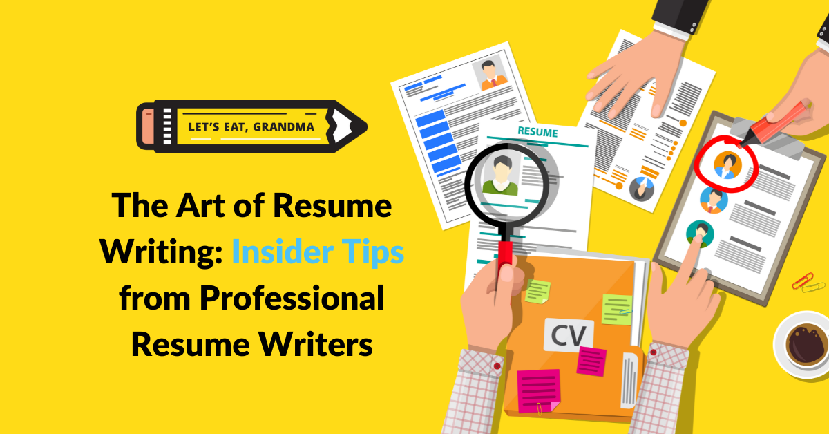tips from professional resume writers