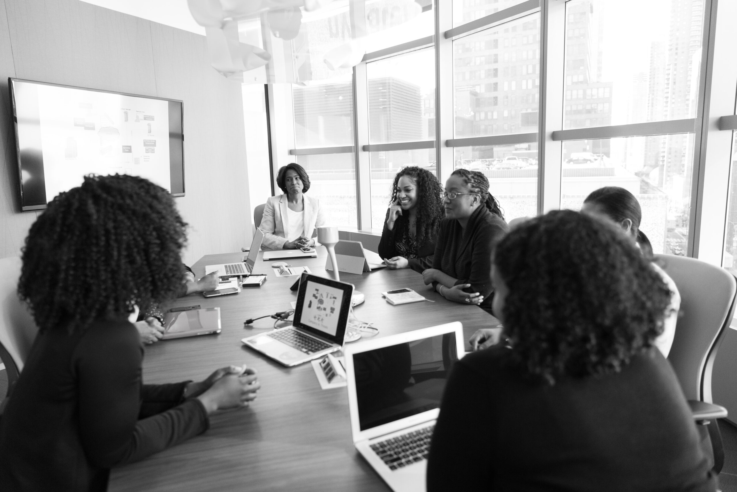 women in a board meeting