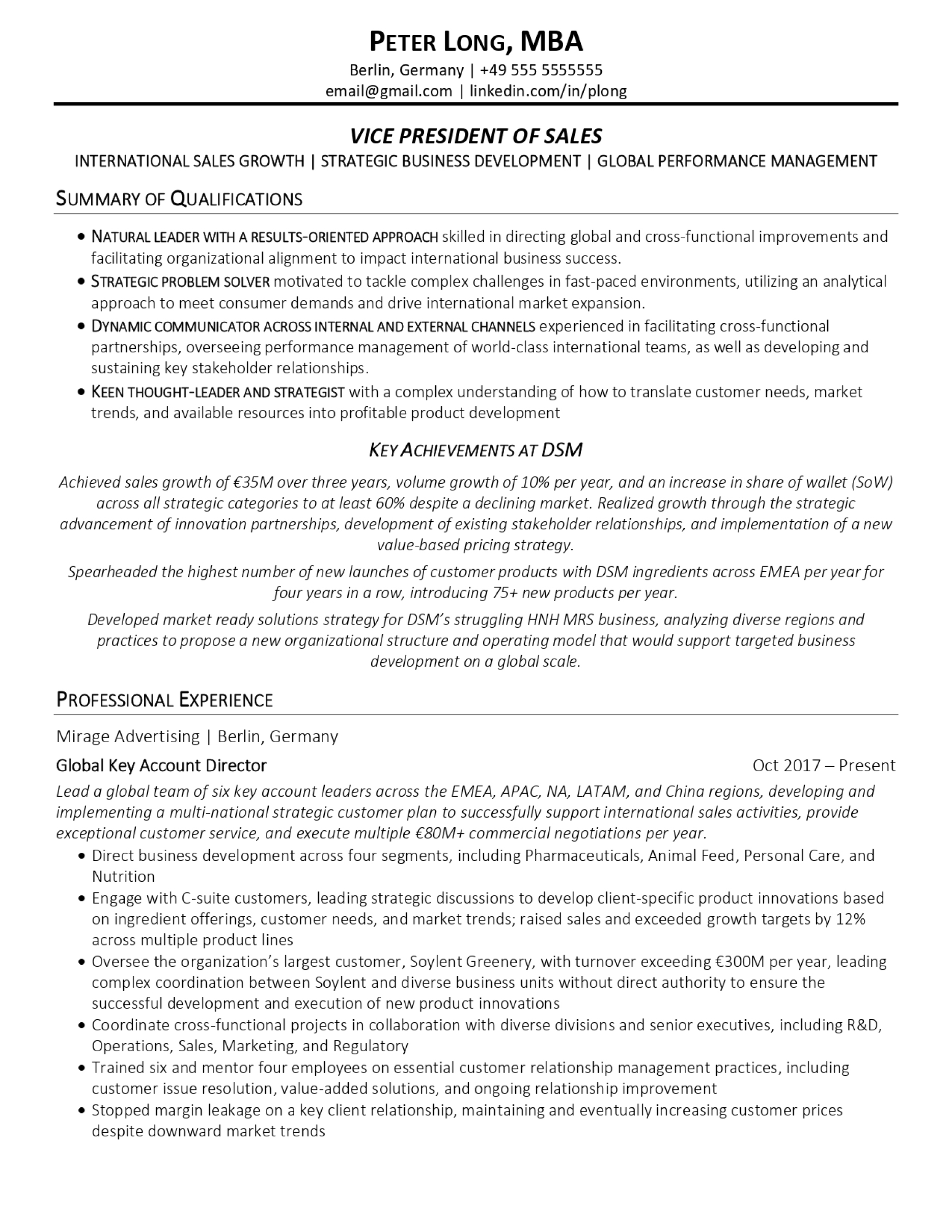 Page 1 of a sample Physical Security resume from Let's Eat, Grandma, the Best Resume Writing Service of 2022